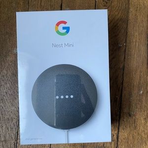 Google Nest Home Mini Smart Speaker, Grey 2nd G